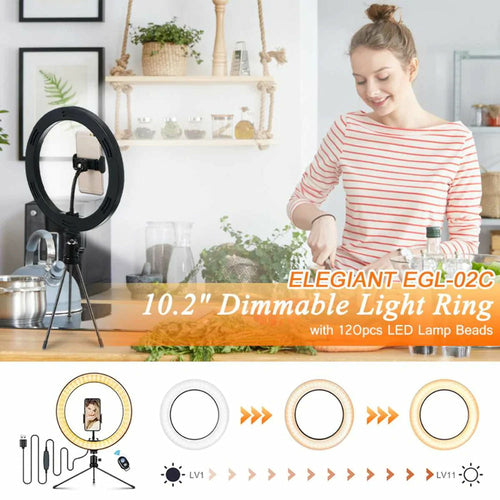 10" Table Top Selfie LED Ring Lamp