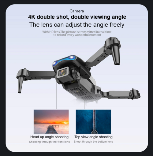 Drone Quadcopter 5G 4K GPS Drone X Pro with HD Dual Camera WiFi FPV