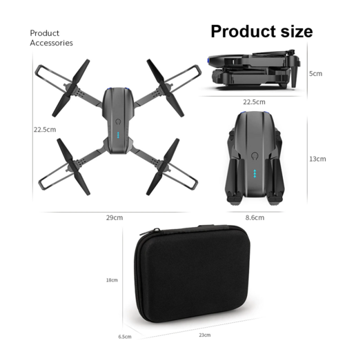 Drone Quadcopter 5G 4K GPS Drone X Pro with HD Dual Camera WiFi FPV