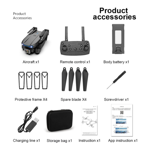 Drone Quadcopter 5G 4K GPS Drone X Pro with HD Dual Camera WiFi FPV