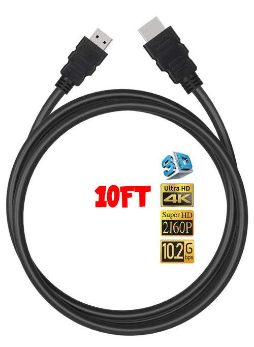 4K HDMI 2.0 Cable – 18Gbps, HDR, 60Hz, UHD 2160P High Speed for TV, Monitor & Gaming