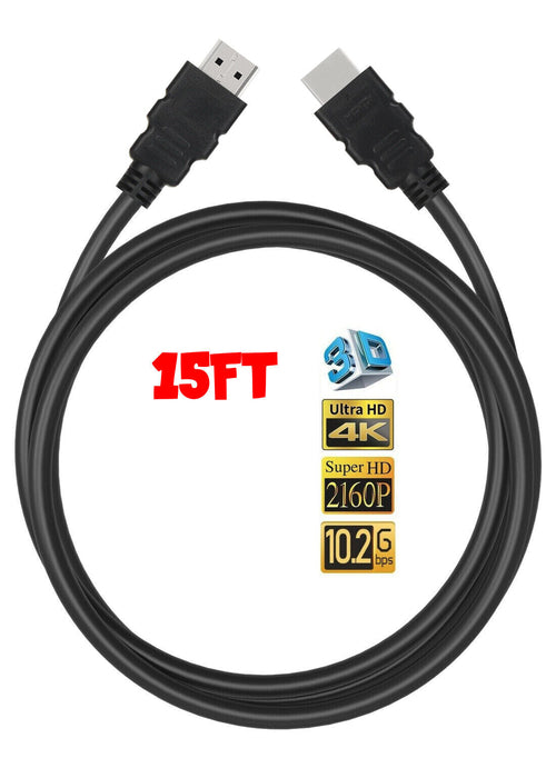 4K HDMI 2.0 Cable – 18Gbps, HDR, 60Hz, UHD 2160P High Speed for TV, Monitor & Gaming