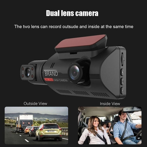 Dash Cam Front and Rear – Full HD Car Video Recorder with Night Vision & Loop Recording