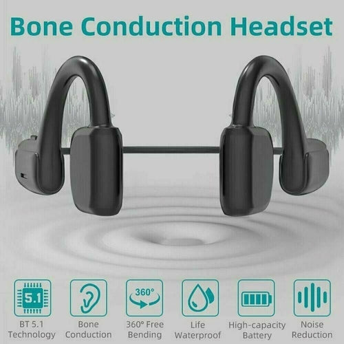 Bone Conduction Headphones Bluetooth 5.1 Wireless Earbuds Outdoor