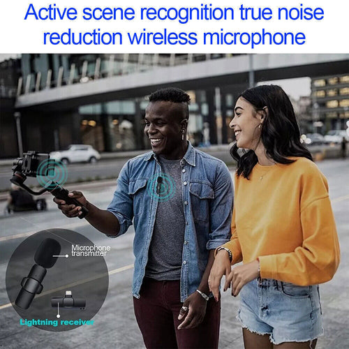 Wireless Lavalier Microphone – Mini Clip-On Mic for iPhone & USB-C