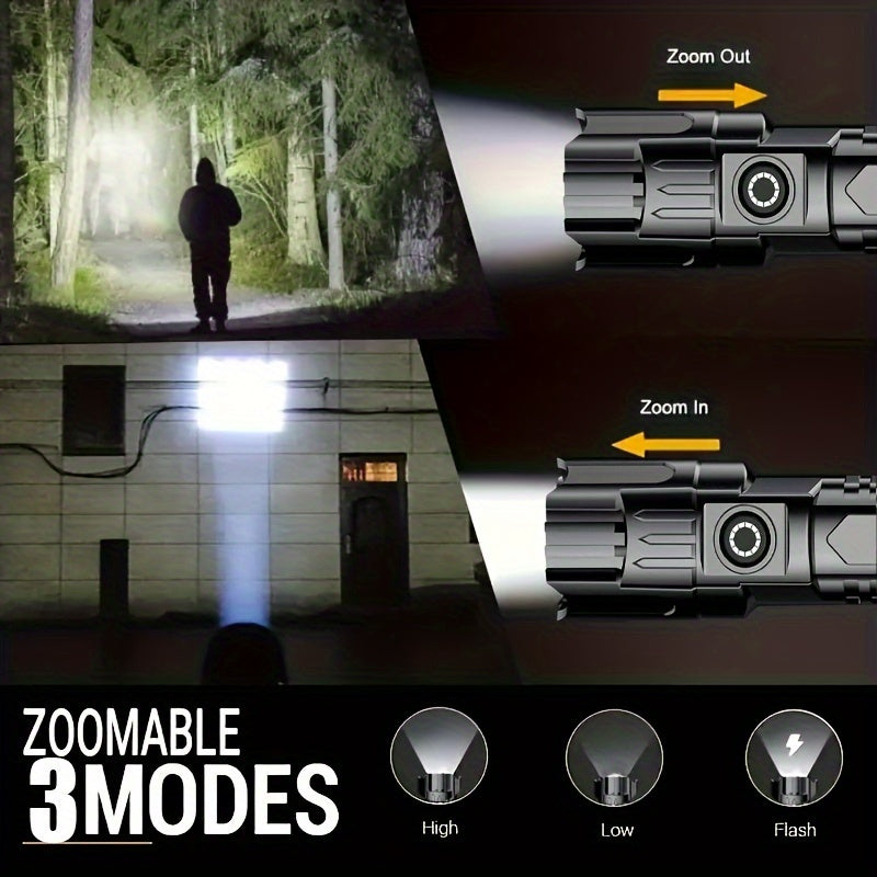 Ultra-Bright LED Flashlights – 350 Lumen, 3 Modes (2-Pack)