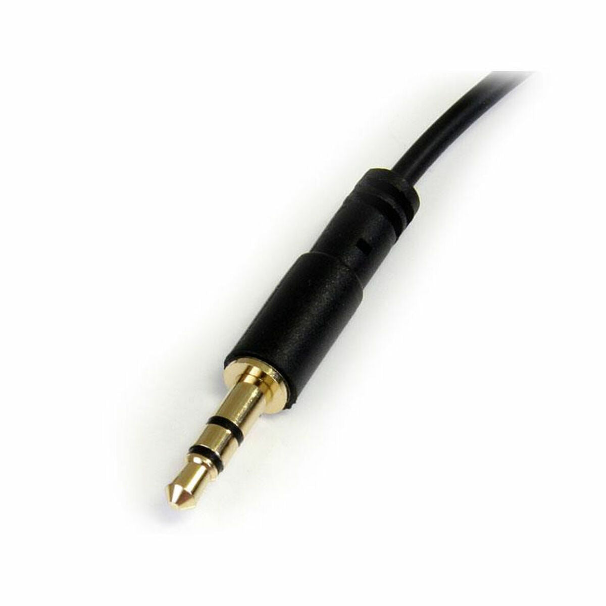 StarTech 3.5mm Audio Jack Cable – 1.8m, Right-Angle, Black (MU6MMSRA)