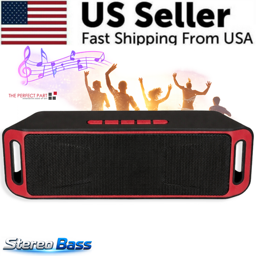Bluetooth Speaker Wireless Waterproof Outdoor Stereo Bass USB/TF/FM