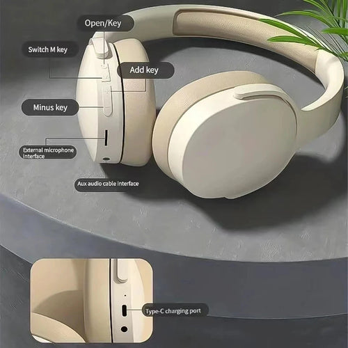 Wireless Bluetooth 5.3 Headphones Over Ear