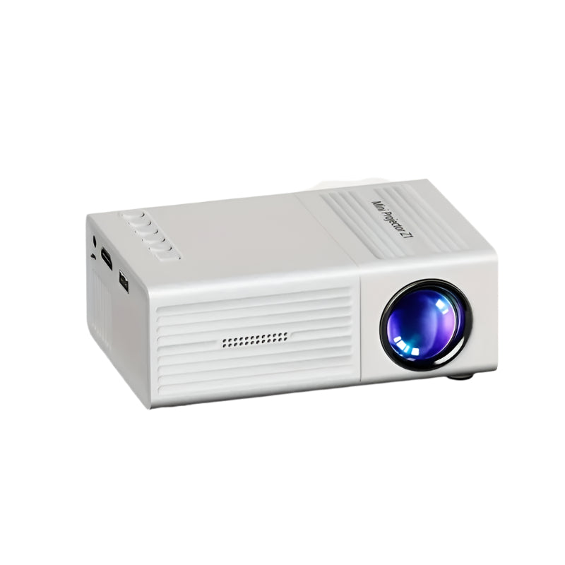 1080P Full HD Mini Projector – Portable, USB-Powered, 3D Ready