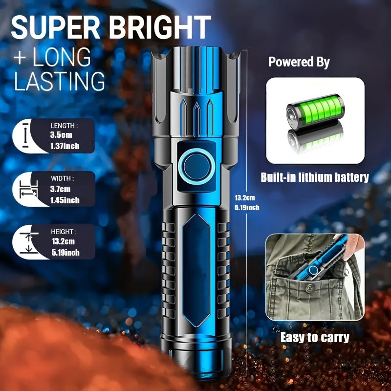 Ultra-Bright LED Flashlights – 350 Lumen, 3 Modes (2-Pack)