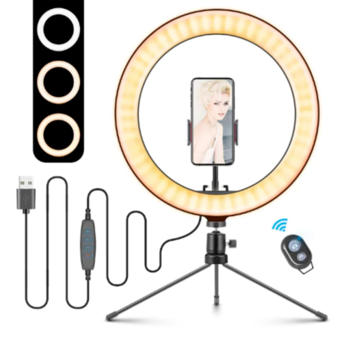 10" Table Top Selfie LED Ring Lamp